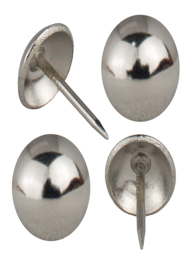 Decotacks, Head Size : 3/8" Upholstery Tacks, Furniture Pins, Decorative Nails - 250Pcs/Box, Bright Nickel - DX0595NI